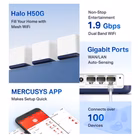 Immagine di Router gigabit ethernet 2 MERCUSYS HALOH50G 3PACK HALOH50G(3PACK)