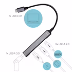 Immagine di USB-C metalhub 1xusb 3.0+3x USB 2.0