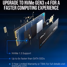 Immagine di Ssd interni 250 GB pcie gen 3.0 x 4 nvme PNY SSD CS1030 M.2 GEN3 250GB M280CS1030250RB