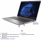 Immagine di Notebook 15.6" ryzen 3 8.00000 windows 11 256GB HP HP notebook listino 8A664EA