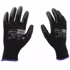 Immagine di Guanti ELICA SAFETY MACH1 spalmati in poliuretano nero taglia 9 - paio
