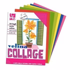 Immagine di Carta velina CWR COLLAGE cm 50x76 g21 risma da 24 fogli colore giallo