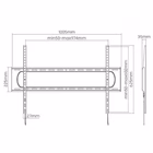 Immagine di 60 -120 heavy-duty fixed tv mount