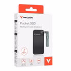 Immagine di Ssd esterni 1000GB USB 3.2 gen.2 type-c VERBATIM POCKET SSD USB 3.2 GEN2 2TB BK/GRY 32194
