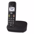 Immagine di Telefono cordless digitale PANASONIC CORDLESS TGU110EXB TASTI GRANDI BLK KX-TGU110EXB