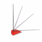 Immagine di Paletta alzaimmondizia EUDOREX COLOUR PRO colore rosso manico reclinabile