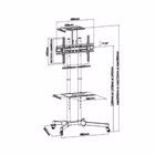 Immagine di Multi-functional tv cart size 37/70