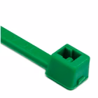 Immagine di Fascette per cablaggio in nylon ad alta resistenza HELLERMANN TYTON mm 2,5x100 colore verde - 100pz