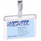 Immagine di Portanome autolaminante DURABLE con clip in plastica mm 54x90