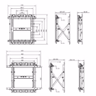 Immagine di Staffa push in pop out 32/55 poll.