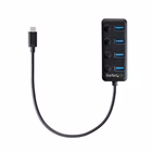 Immagine di Startech.com hub USB-C a 4 porte - 4x USB con swith on/off individuale hb30c4aib - hub - 4 x USB