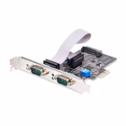Immagine di Startech.com scheda seriale pci express a 2 porte rs232/rs422/rs485 db9 - scheda seriale - pcie pr