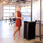 Immagine di Distruggidocumenti a frammenti automatico FELLOWES AUTOMAX 450C livello sicurezza P-4 colore nero