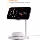 Immagine di Caricabatterie wireless/senza fili Bianco adattatore proprietario CYGNETT Base di ricarica 2 in 1 Ch