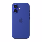 Immagine di Cover Magsafe in silicone colore blu oltremare per iPhone 16