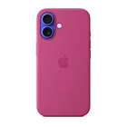 Immagine di Cover Magsafe in silicone colore fucsia per iPhone 16