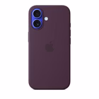Immagine di Cover Magsafe in silicone colore prugna per iPhone 16