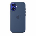 Immagine di Cover Magsafe in silicone colore denim per iPhone 16 Plus