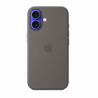 Immagine di Cover Magsafe in silicone colore grigio pietra per iPhone 16 Plus