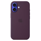 Immagine di Cover Magsafe in silicone colore prugna per iPhone 16 Plus