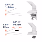 Immagine di Hx desk monitor arm, mbk