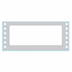 Immagine di Etich tico 127x48.9 corsia singola