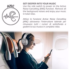 Immagine di Auricolari senza filo sì 1 x jack 3,5mm Argento CELLY ULTRABEATANC - ANC Bluetooth Headphones ULTRAB