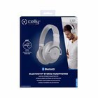Immagine di Auricolari senza filo sì 1 x jack 3,5mm Argento CELLY ULTRABEATANC - ANC Bluetooth Headphones ULTRAB