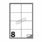 Immagine di Cf800  etichette bianche mm 101x72 formato a4 100 fogli