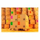 Immagine di Etichette adesive arancione fluo in carta certificata FSC®, 70x36mm, 24 etichette per foglio, 70 ff