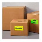 Immagine di Etichette adesive giallo fluo in carta certificata FSC®, 70x36mm, 24 etichette per foglio, 70 fogli