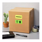 Immagine di Etichette adesive giallo fluo in carta certificata FSC®, 70x36mm, 24 etichette per foglio, 70 fogli