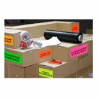 Immagine di Etichette adesive arancione fluo in carta certificata FSC®, 210x297mm, 1 etichetta per foglio, 70 ff