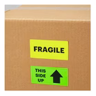 Immagine di Etichette adesive giallo fluo in carta certificataFSC®, 210x297mm, 1 etichetta per foglio, 70 fogli