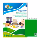 Immagine di Etichette adesive verde fluo in carta certificata FSC®, 210x297mm, 1 etichetta per foglio, 70 fogli