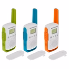 Immagine di Ricetrasmittente motorola walkie talkie t42 verde/arancione/petrolio 3pk 59t42triplepack