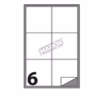 Immagine di Cf600 etichette bianche mm 101x95 formato a4 100 fogli