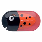 Immagine di Temperamatite con serbatoio a due fori FABER CASTELL ANIMAL COCCINELLA