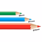 Immagine di Temperamatite con serbatoio a tre fori ARDA TRIS colore arancione