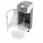 Immagine di Distruggidocumenti a frammenti LEITZ IQ OptiMax Office P5 livello sicurezza P-5 colore bianco