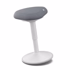 Immagine di Sgabello LEITZ ACTIVE COMFORT da seduta colore grigio chiaro
