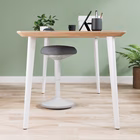 Immagine di Sgabello LEITZ ACTIVE COMFORT da seduta colore grigio chiaro