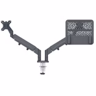Immagine di Braccio salvaspazio LEITZ ERGO per doppio monitor & laptop