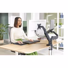 Immagine di Braccio salvaspazio LEITZ ERGO per doppio monitor & laptop