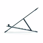 Immagine di Supporto per laptop regolabile LEITZ ERGO ultrapiatto in alluminio colore grigio scuro