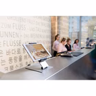 Immagine di Supporto da tavolo per tablet argento metallizato
