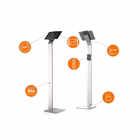 Immagine di Supporto da terra per tablet argento metallizzato