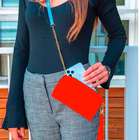 Immagine di Custodia similpelle rosso CELLY VENERE - Universal Wallet Case VENERERD