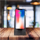 Immagine di Caricabatterie wireless/senza fili nero USB-C CELLY WLFASTSLIM - 10W Wireless Fast Charger WLFASTSLI