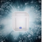 Immagine di Custodia poliuretano bianco CELLY AIRCASE - AIRPODS 1st Gen. / 2nd Gen. Case GLACIE AIRCASEGLACWH